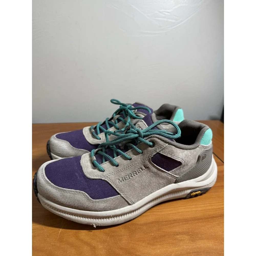 MERRELL J65662 Ontario 85 Violet Suede Hiking Lace up Shoes US 8.5M EUR 38